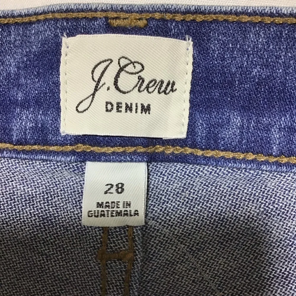 J. Crew Billie Demi Boot Crop Dark Blue Jeans